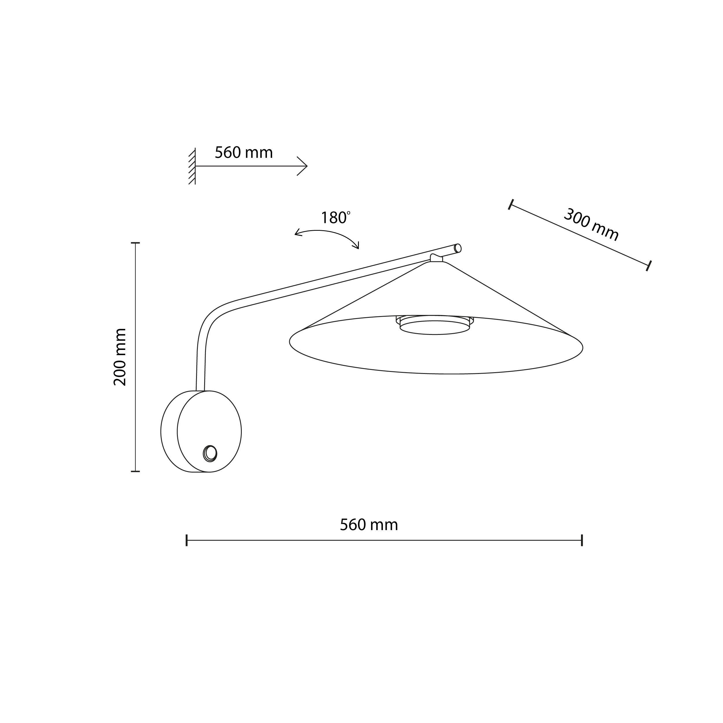 LUME Wall Sconce M – Modern GX53