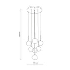 LAVA Pendant Chandelier 7xG9 New – Modern