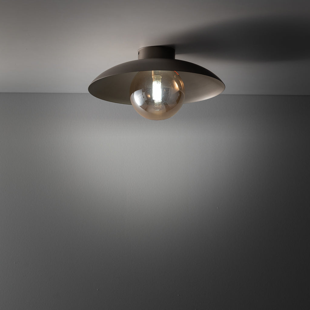 SLATE Wall Sconce – Loft Glass Shade 1xG9