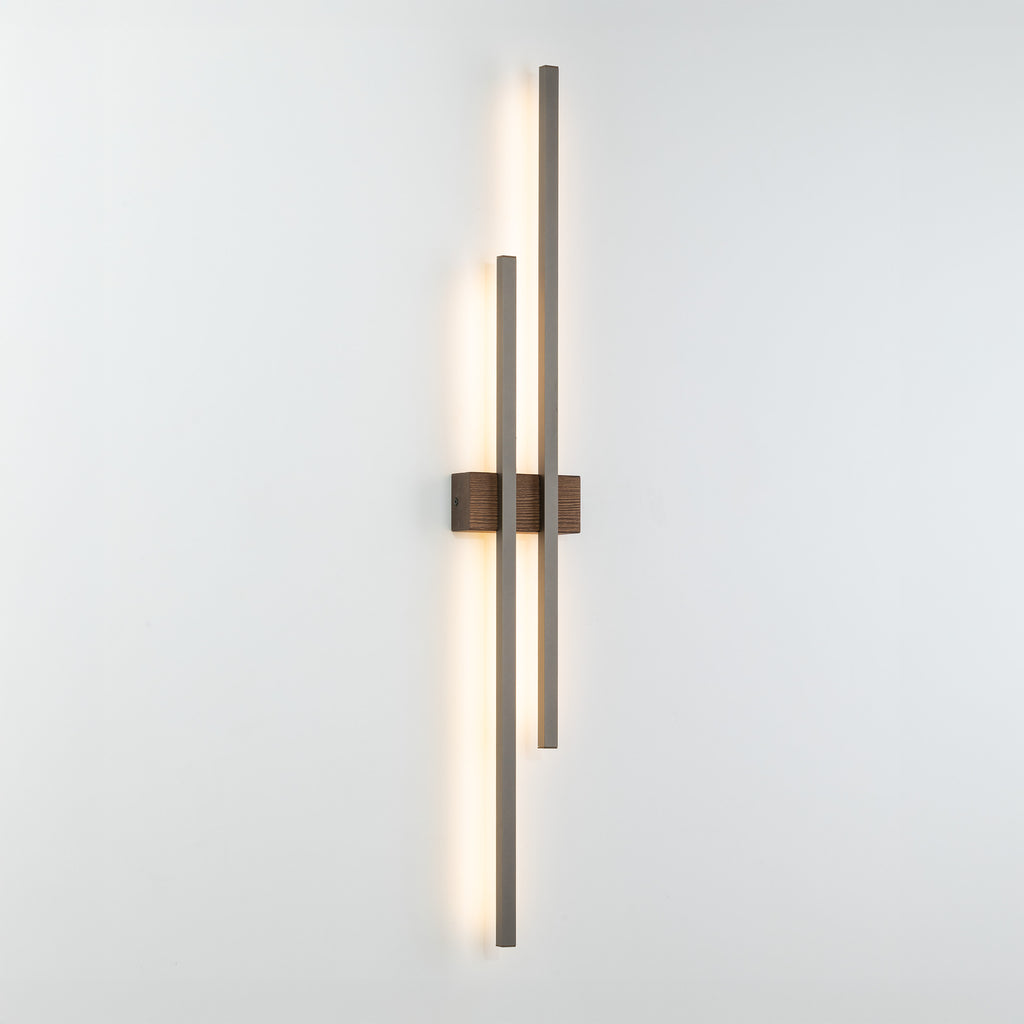 FLASH Wood Wall Sconce 2-Light – Modern LED