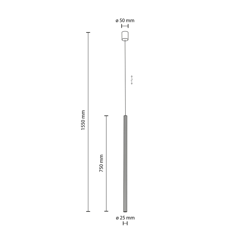 FERRO 750 Pendant Light – Industrial 1xG9
