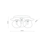 LAVA Ceiling Light 3xG9 New – Modern