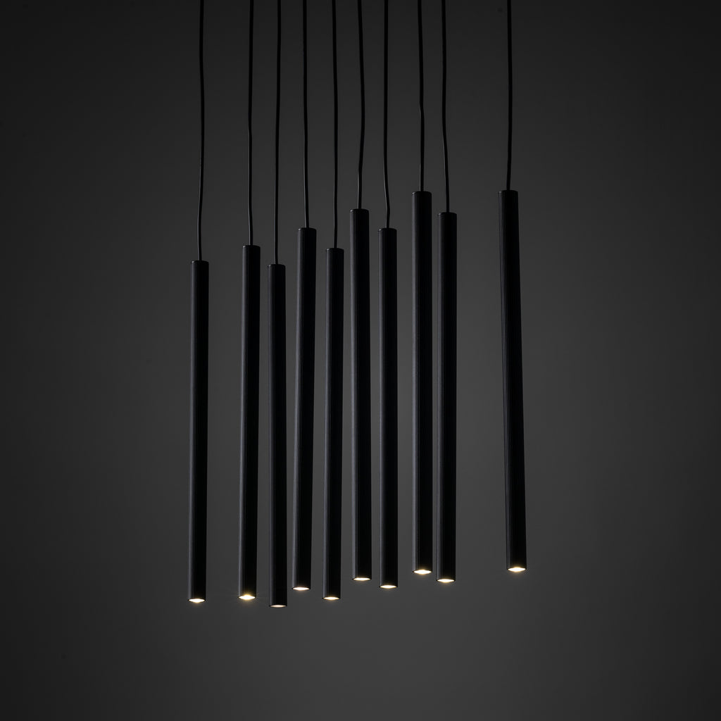 FERRO Linear Chandelier 10xG9 – Industrial