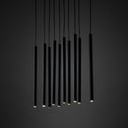 FERRO Linear Chandelier 10xG9 – Industrial
