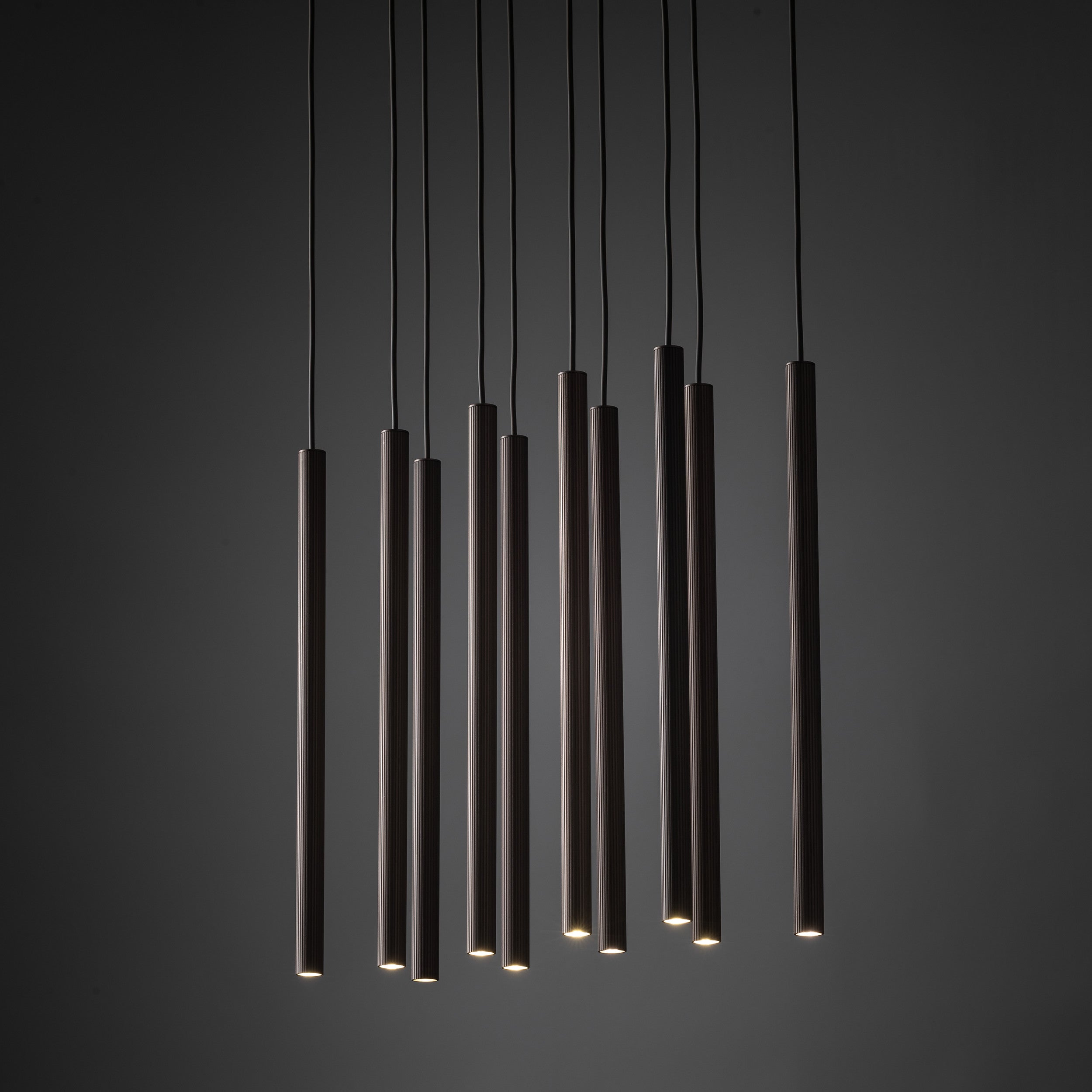 FERRO Linear Chandelier 10xG9 – Industrial