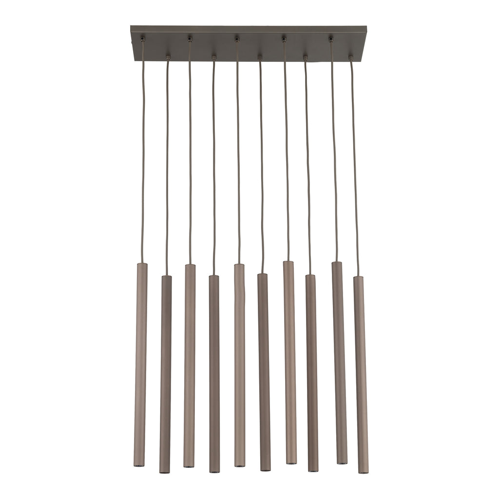 FERRO Linear Chandelier 10xG9 – Industrial