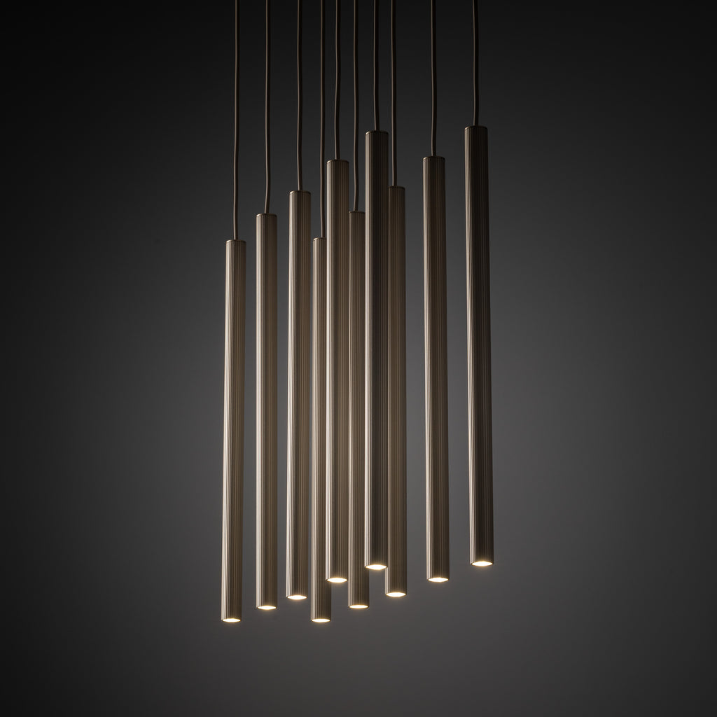 FERRO Linear Chandelier 10xG9 – Industrial