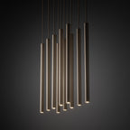 FERRO Linear Chandelier 10xG9 – Industrial