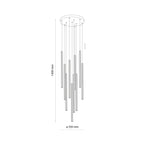 FERRO Ring Chandelier 10xG9 – Industrial