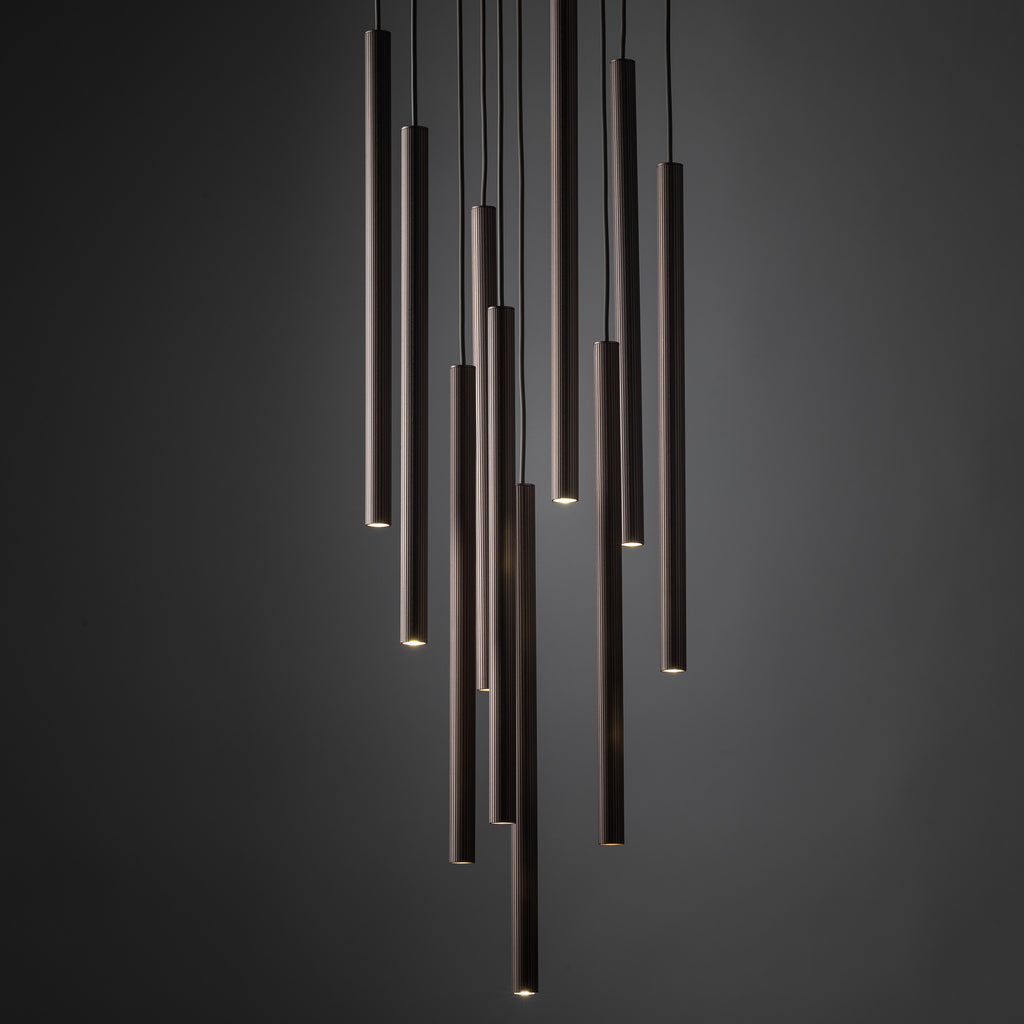 FERRO Ring Chandelier 10xG9 – Industrial