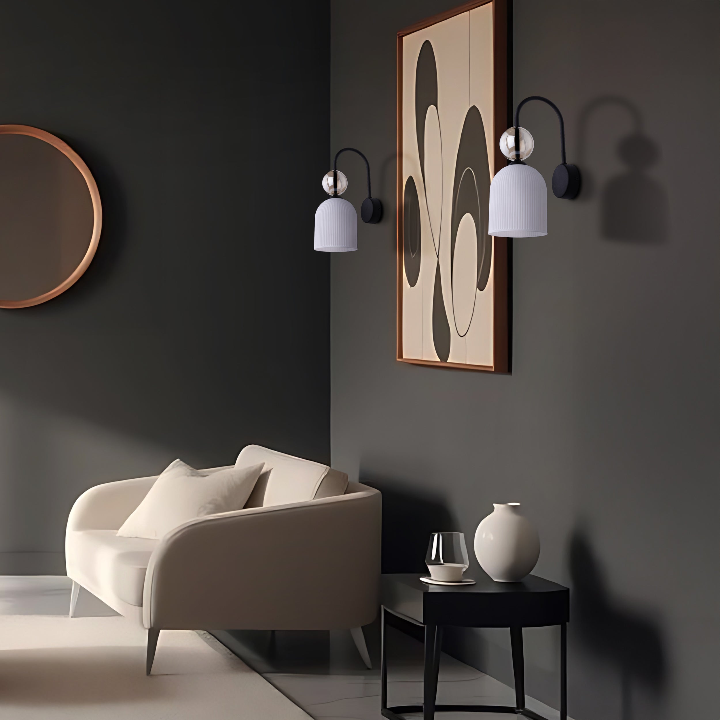 SOPHIA White Wall Sconce