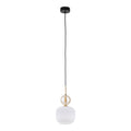 SOPHIA Black Gold Pendant Light – Glamour Glass Shade 1xE14