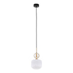 SOPHIA Black Gold Pendant Light – Glamour Glass Shade 1xE14