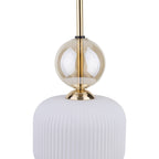 SOPHIA Black Gold Pendant Light – Glamour Glass Shade 1xE14