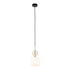 SOPHIA Black Gold Pendant Light – Glamour Glass Shade 1xE14
