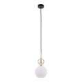 SOPHIA Black Gold Pendant Light – Glamour Opal Shade 1xE14
