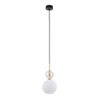 SOPHIA Black Gold Pendant Light – Glamour Opal Shade 1xE14