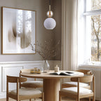 SOPHIA Black Gold Pendant Light – Glamour Opal Shade 1xE14