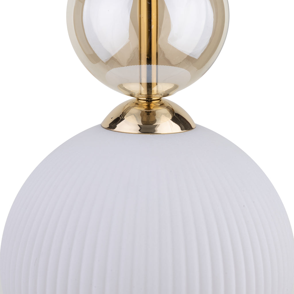 SOPHIA Black Gold Pendant Light – Glamour Opal Shade 1xE14