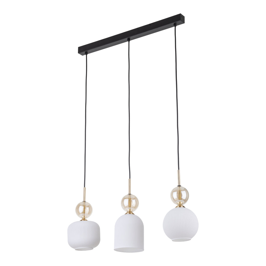 SOPHIA Black Gold Pendant Chandelier – Modern Glamour 3xE14