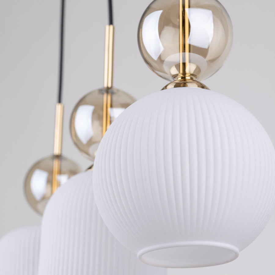 SOPHIA Black Gold Pendant Chandelier – Modern Glamour 3xE14