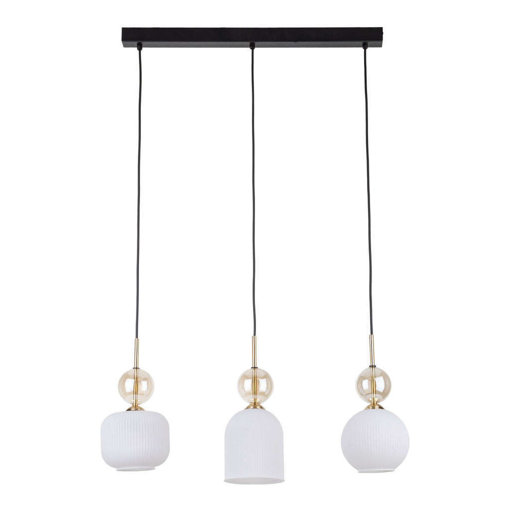SOPHIA Black Gold Pendant Chandelier – Modern Glamour 3xE14