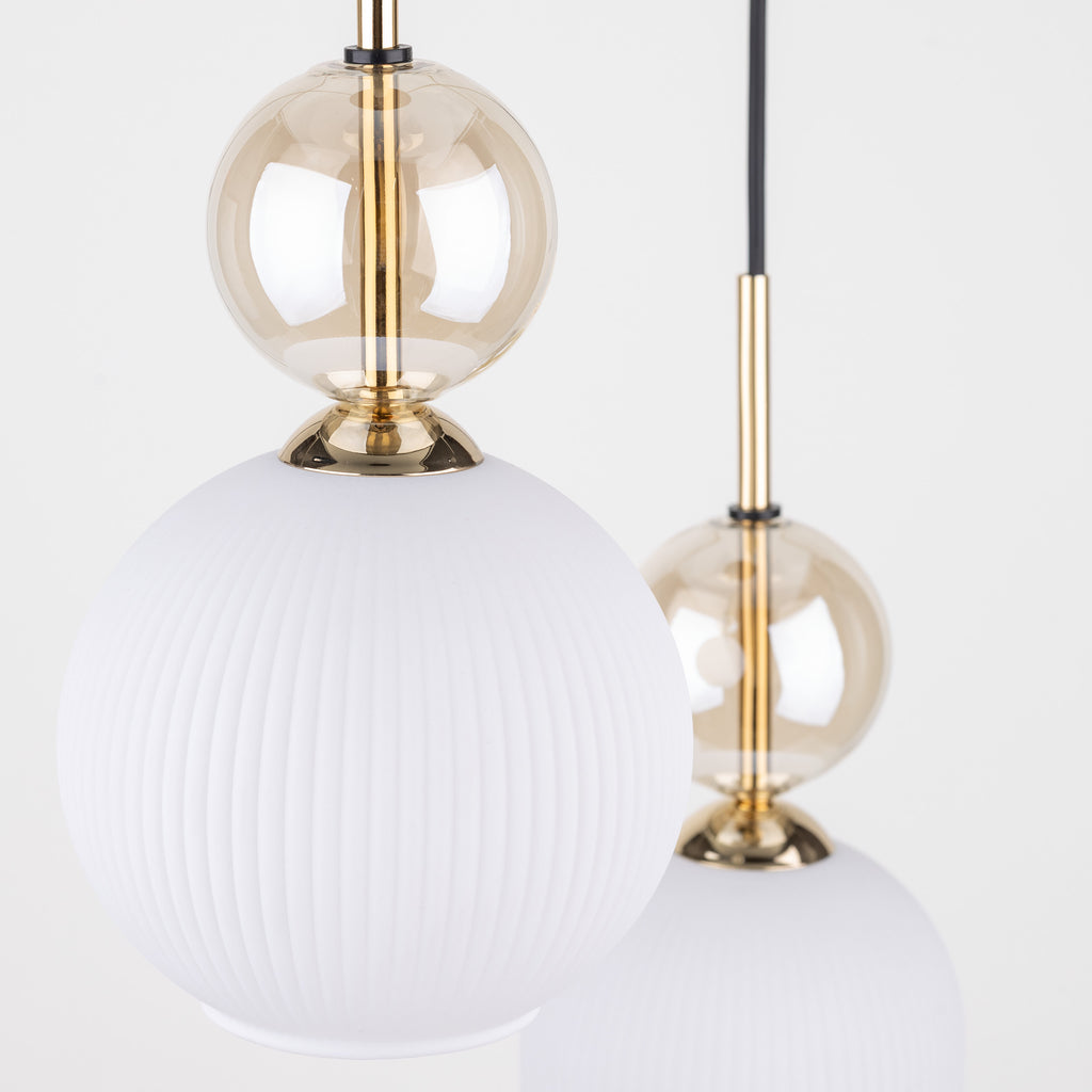 SOPHIA Black Gold Pendant Chandelier – Glamour 3xE14 B