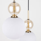 SOPHIA Black Gold Pendant Chandelier – Glamour 3xE14 B