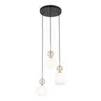 SOPHIA Black Gold Pendant Chandelier – Glamour 3xE14 B