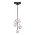SOPHIA Black Gold Pendant Chandelier – Glamour 5xE14