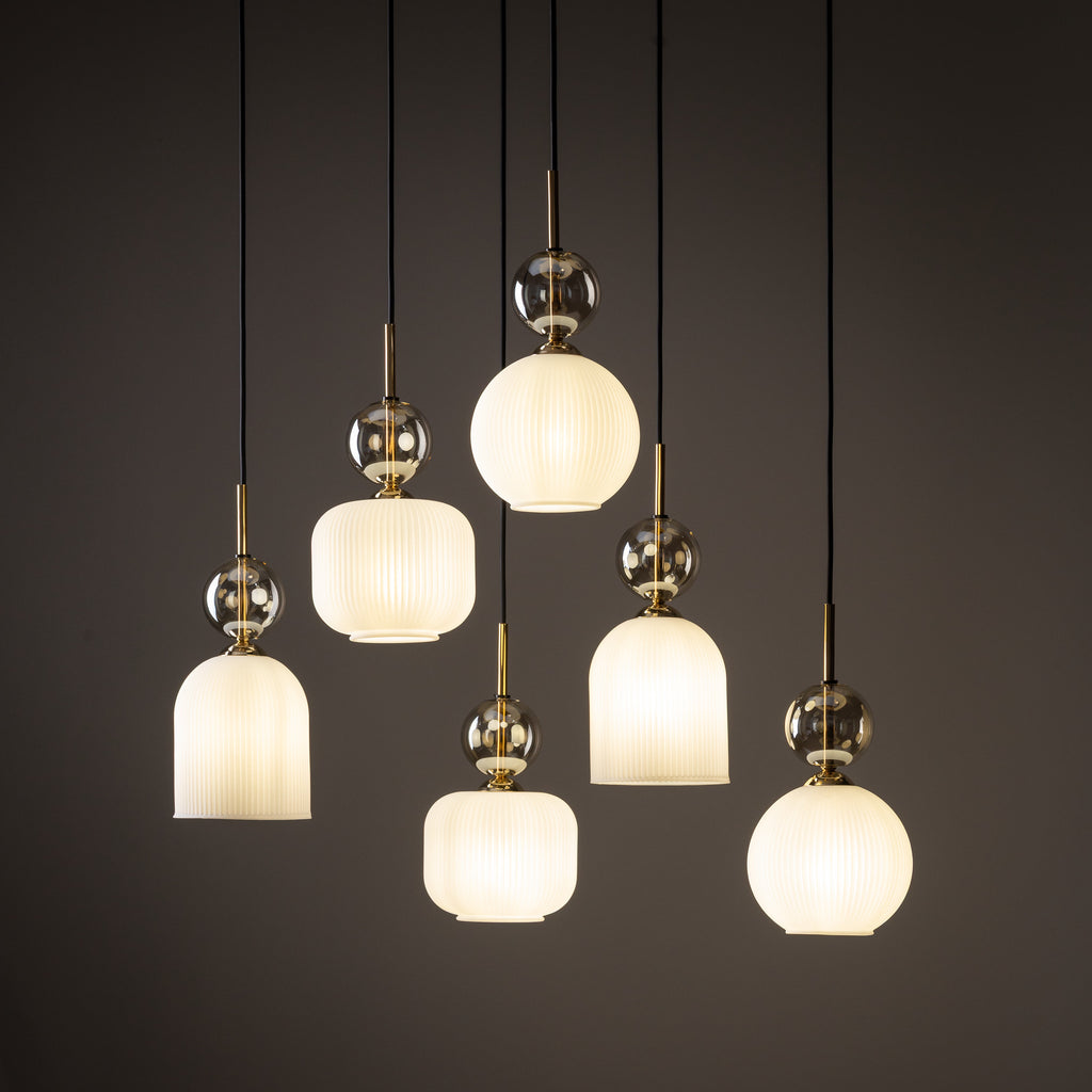 SOPHIA Black Gold Pendant Chandelier – Glamour 6xE14