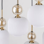 SOPHIA Black Gold Pendant Chandelier – Glamour 6xE14
