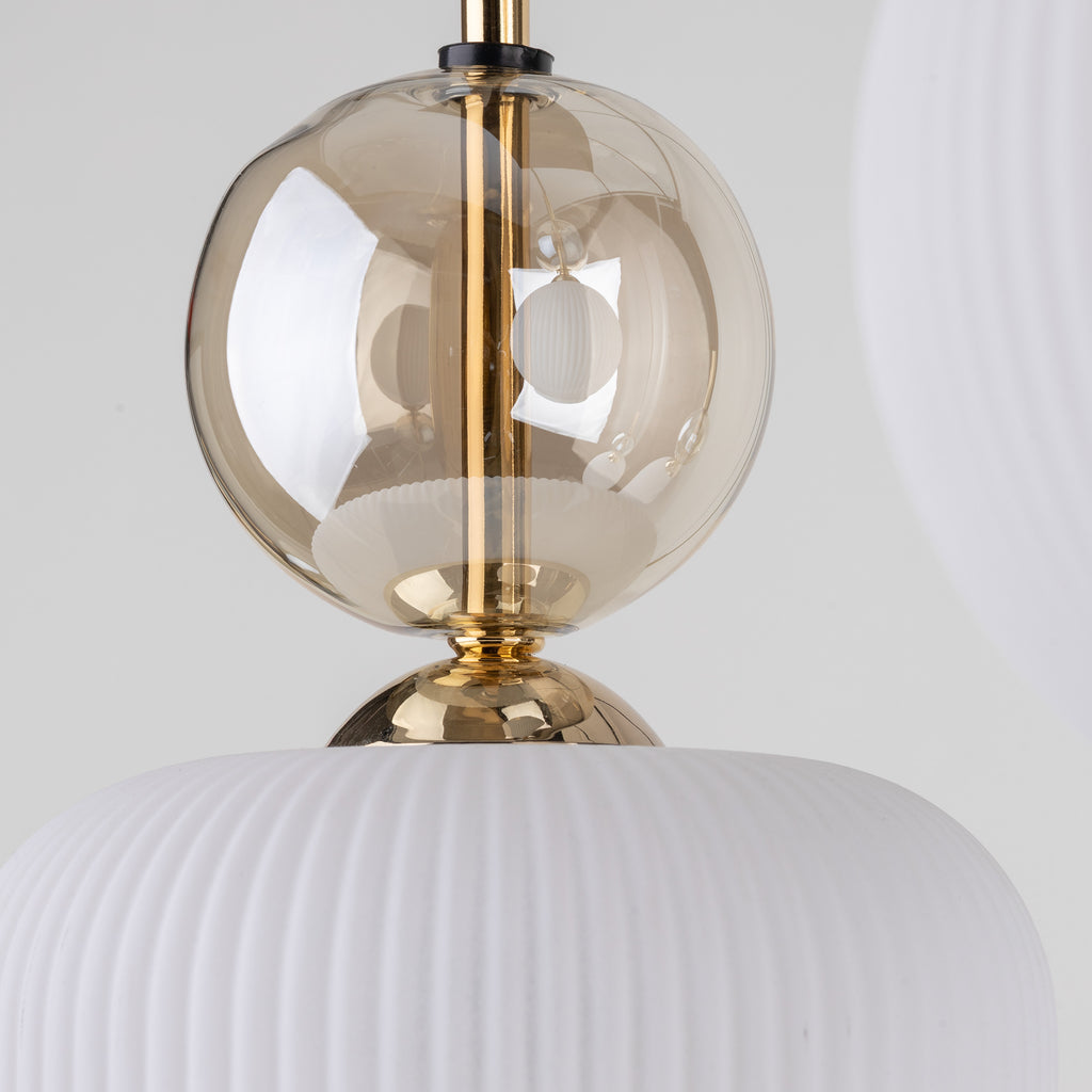 SOPHIA Black Gold Pendant Chandelier – Glamour 6xE14