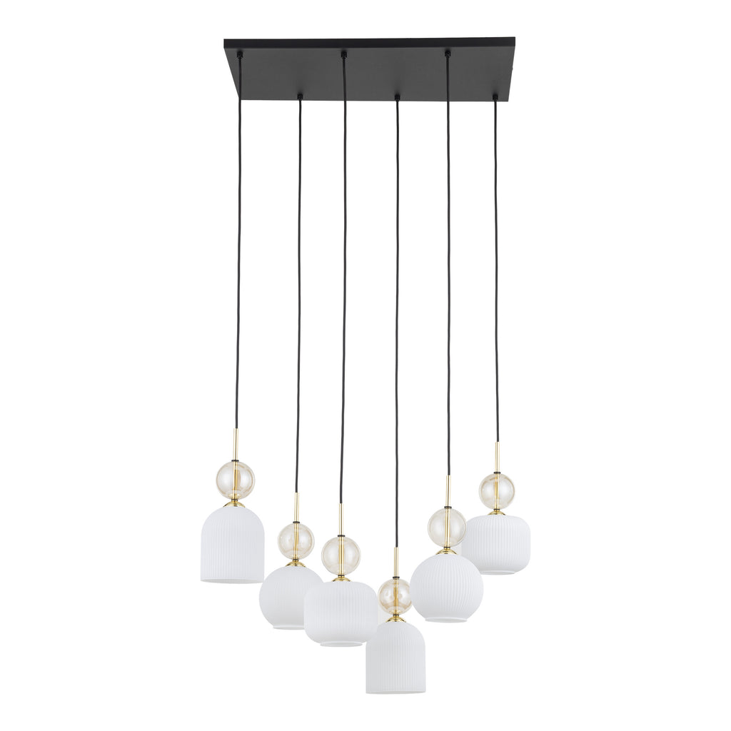 SOPHIA Black Gold Pendant Chandelier – Glamour 6xE14