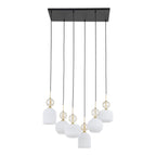 SOPHIA Black Gold Pendant Chandelier – Glamour 6xE14