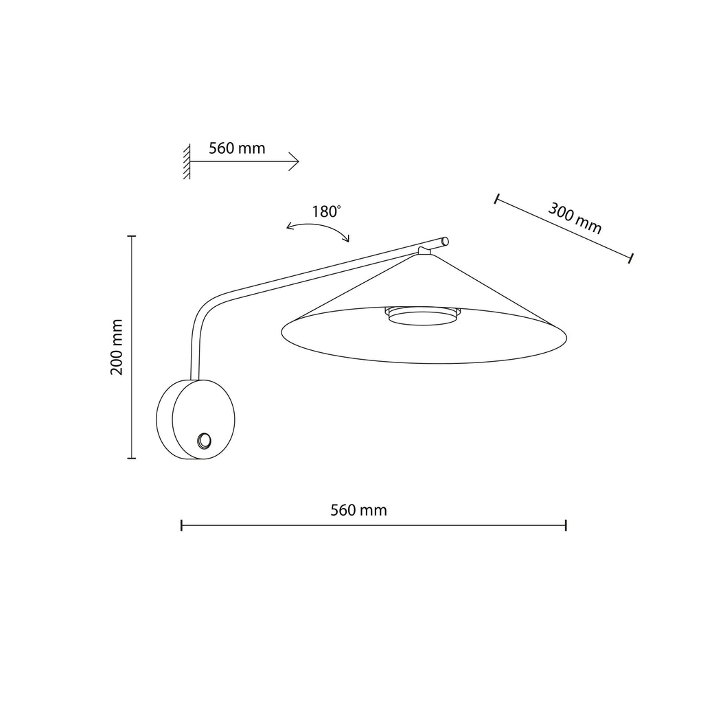 LUME Wall Sconce M – Modern GX53
