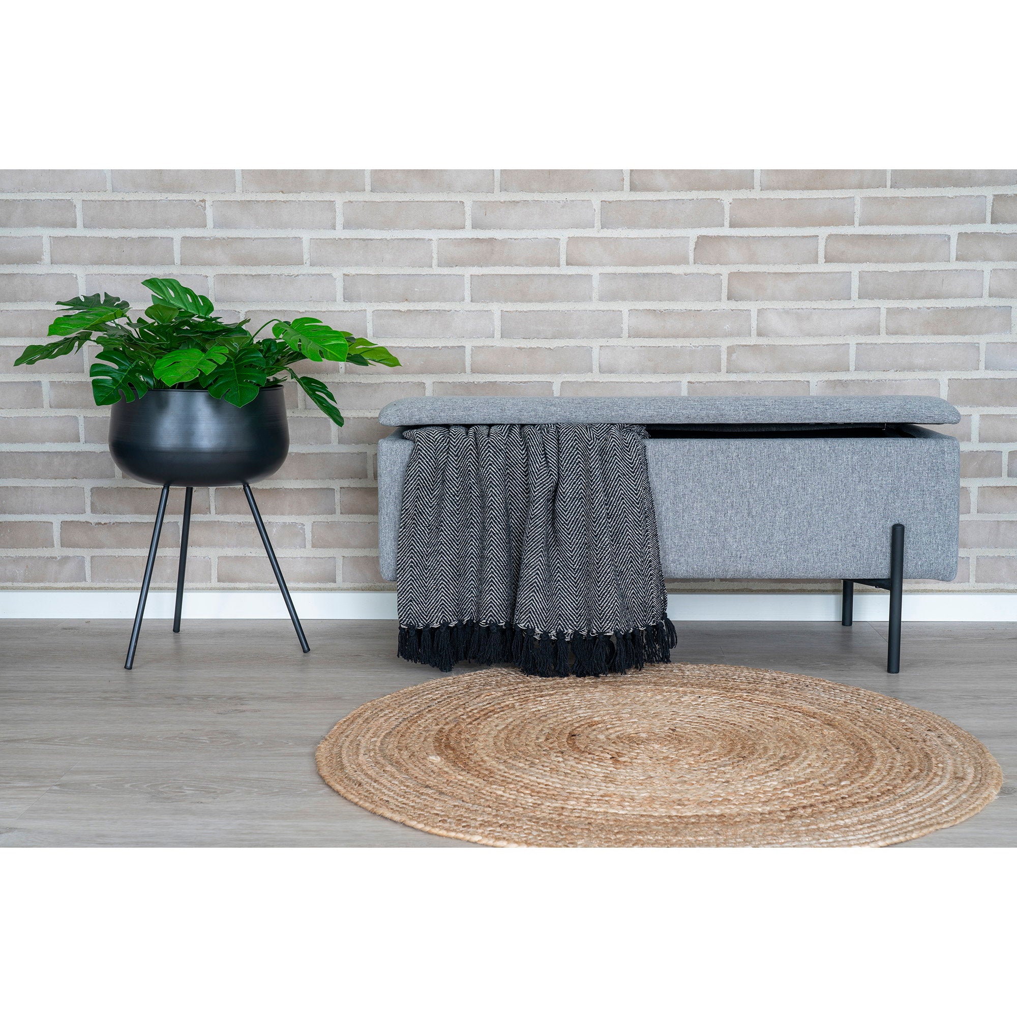 Watford Bench — Light Grey