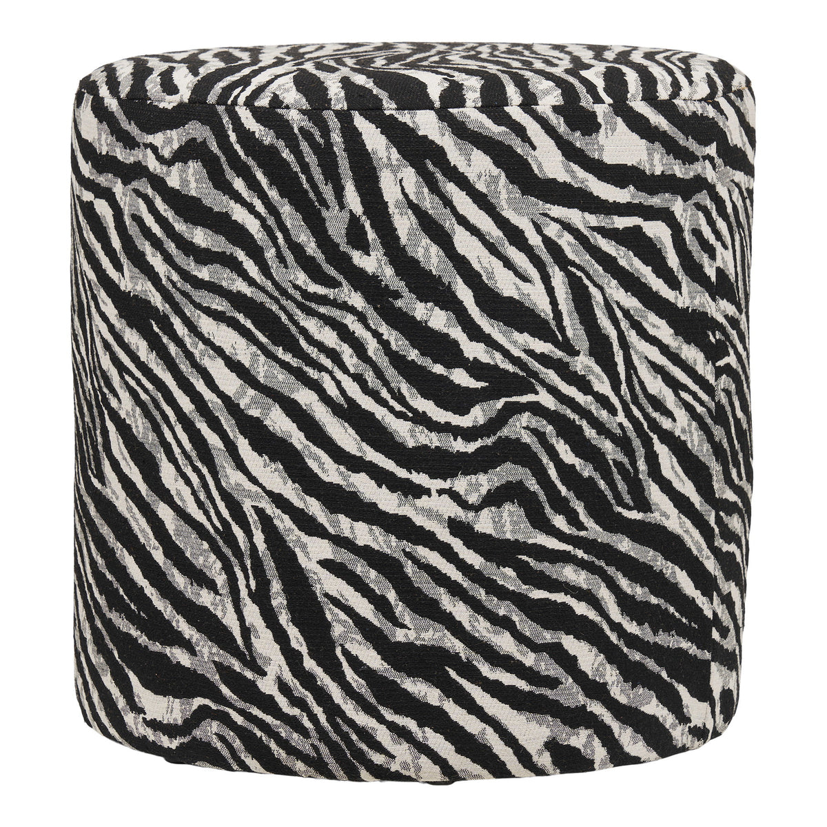Kimberley Pouf — Black / White