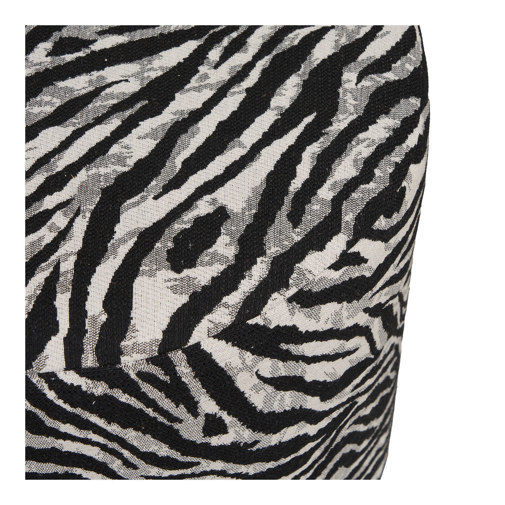 Kimberley Pouf — Black / White