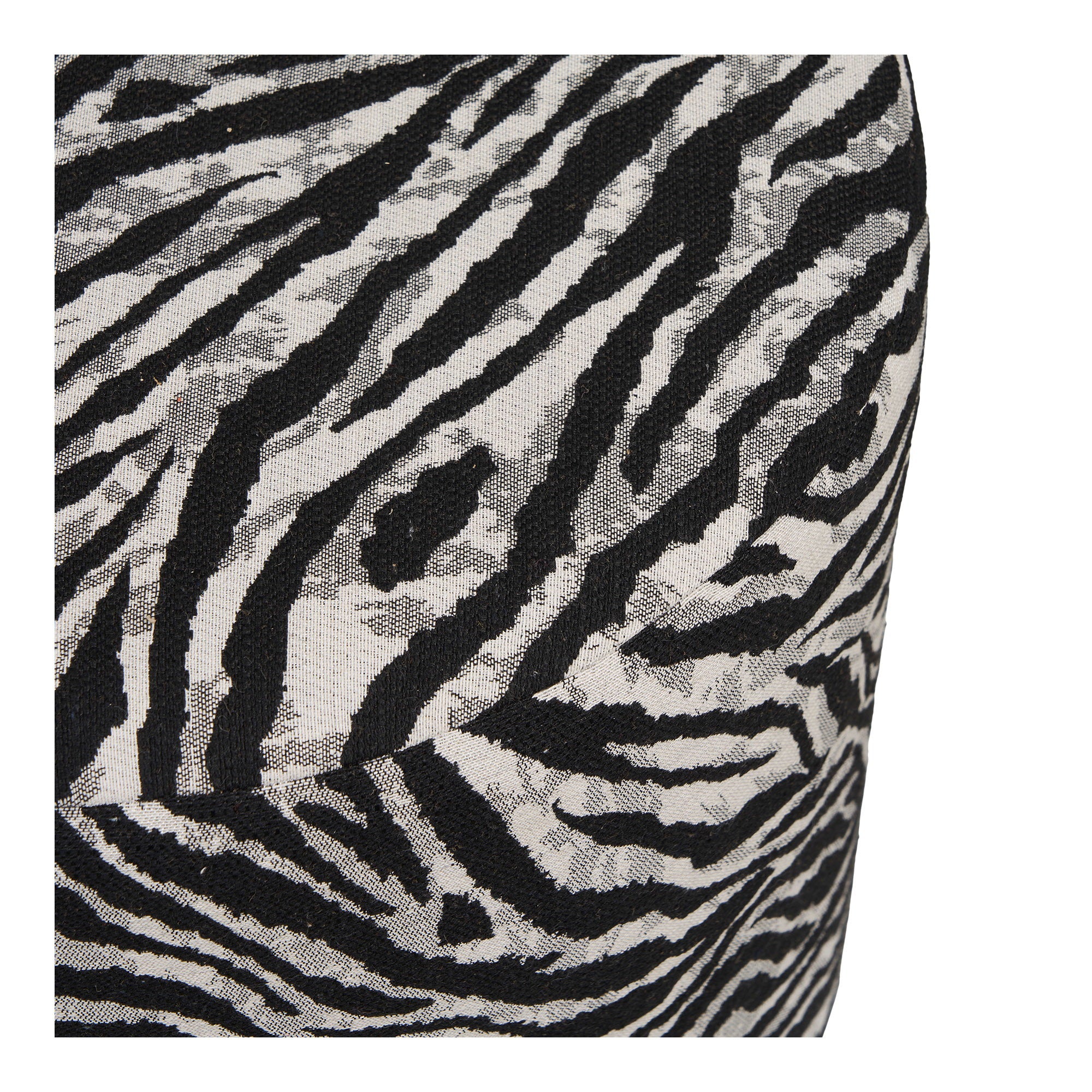 Kimberley Pouf — Black / White
