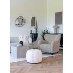 Paisley Pouf — Off-White
