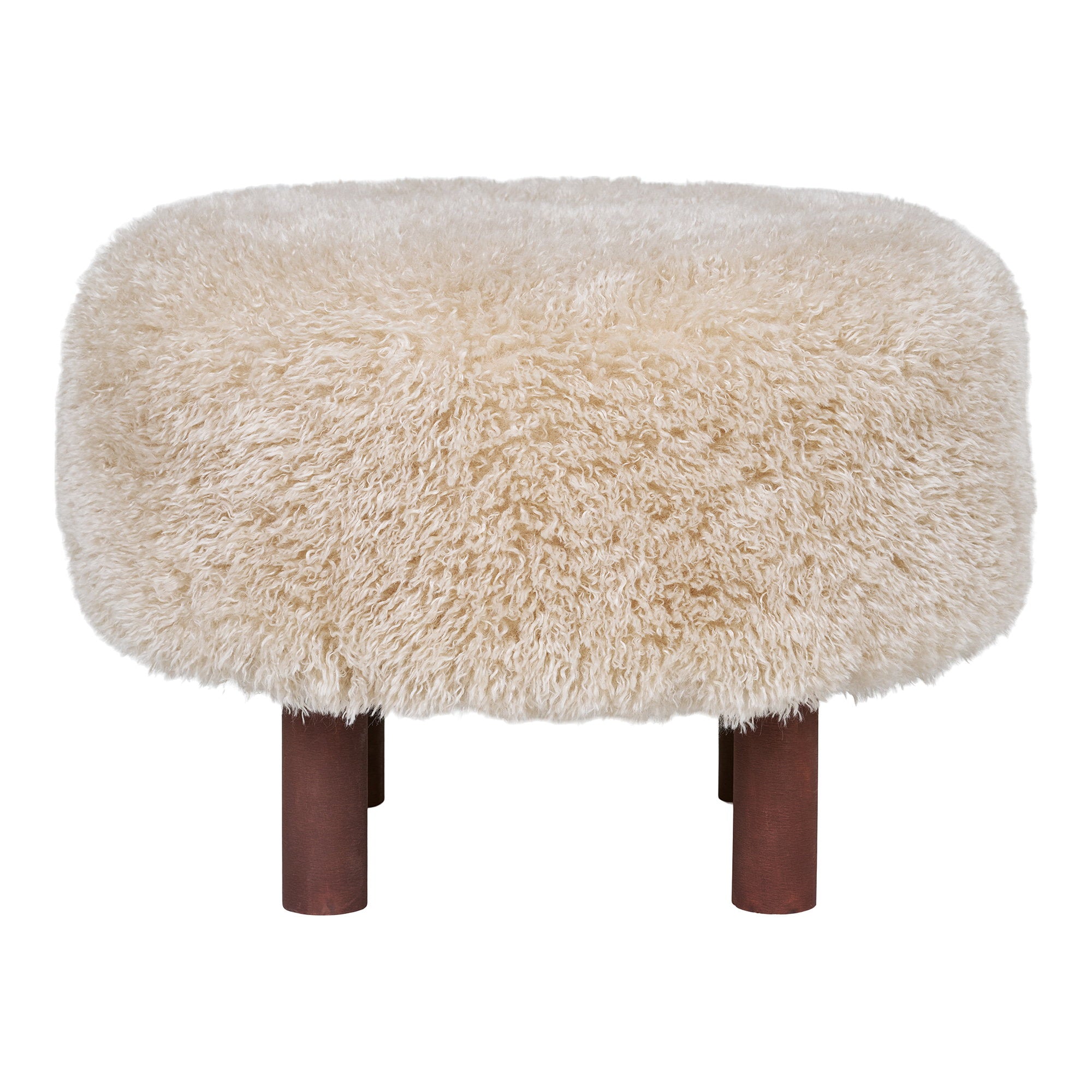 Inverness Pouf — Light Brown