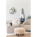 Inverness Pouf — Light Brown