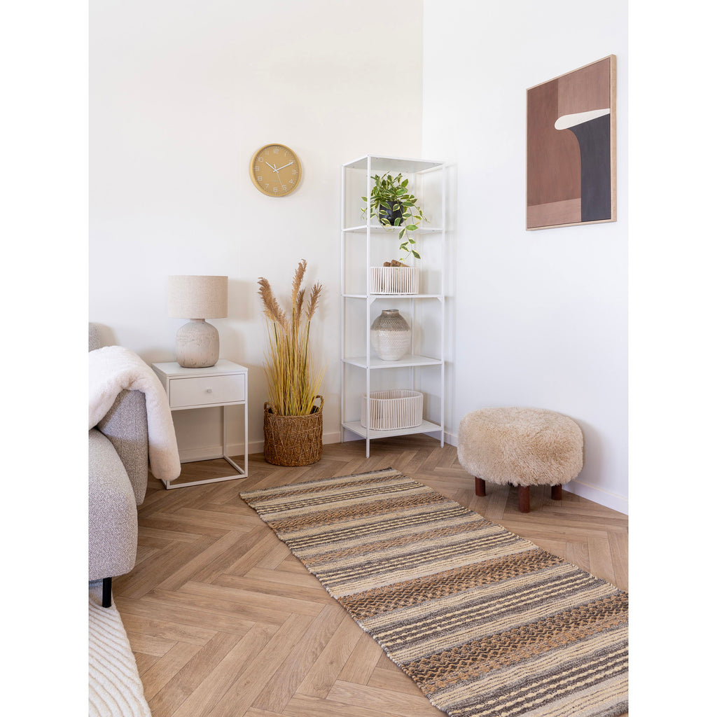 Inverness Pouf — Light Brown