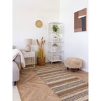 Inverness Pouf — Light Brown