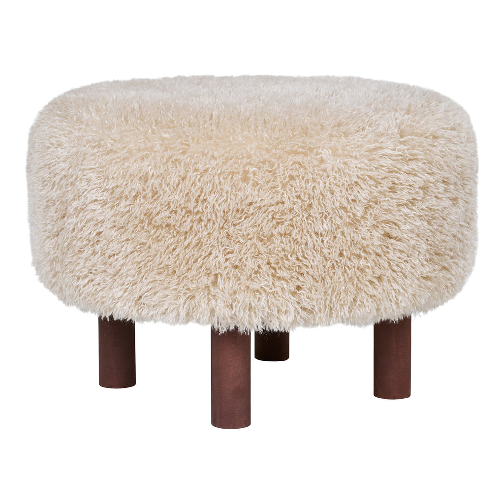 Inverness Pouf — Light Brown