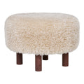 Inverness Pouf — Light Brown