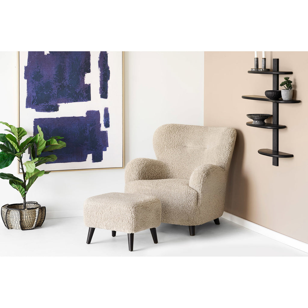 Lunaro Pouf — Light Brown