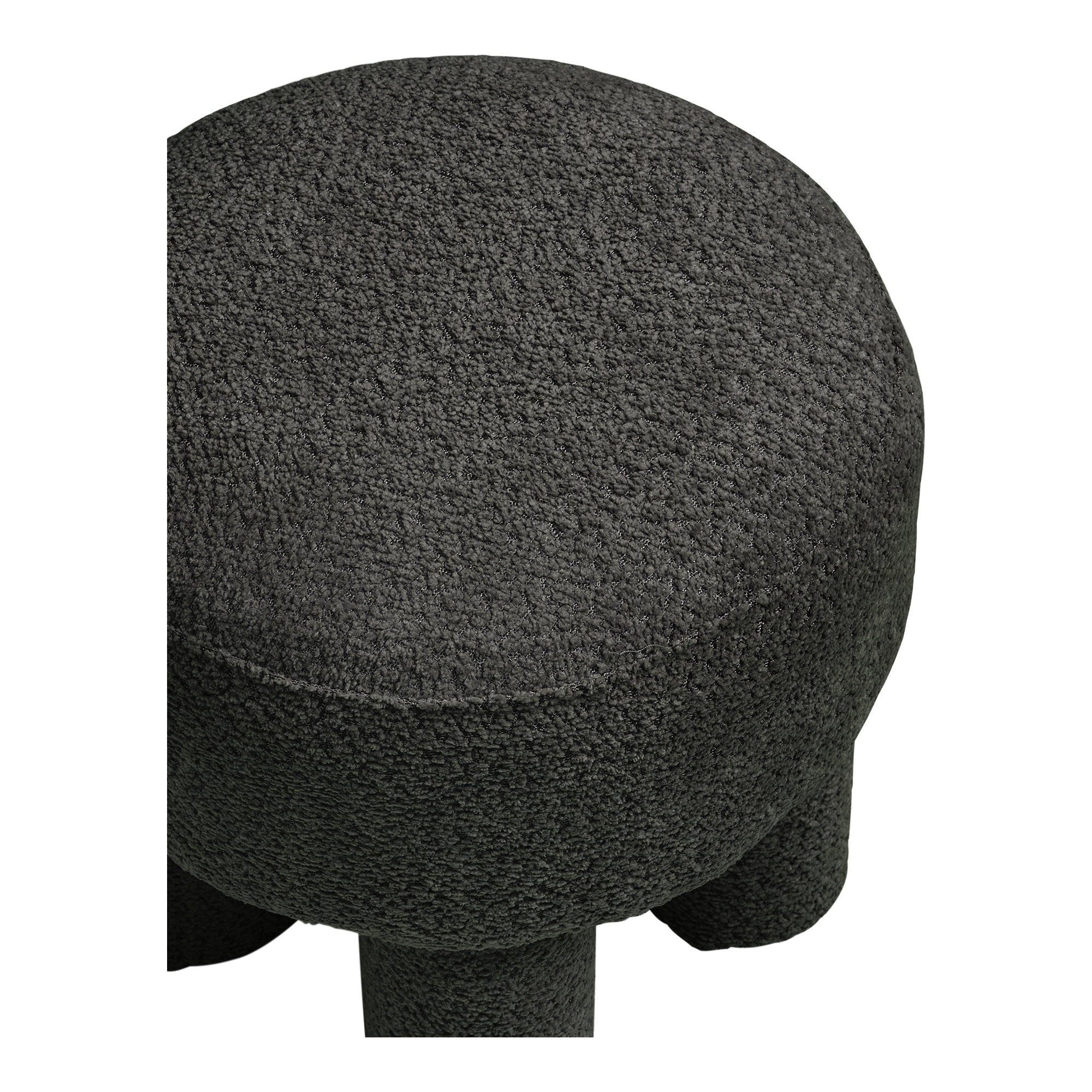 Canberra Pouf — Charcoal