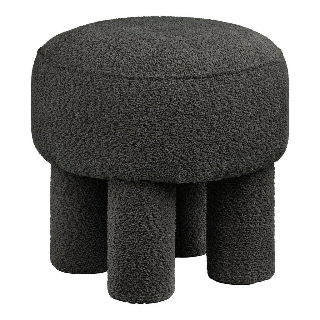 Canberra Pouf — Charcoal